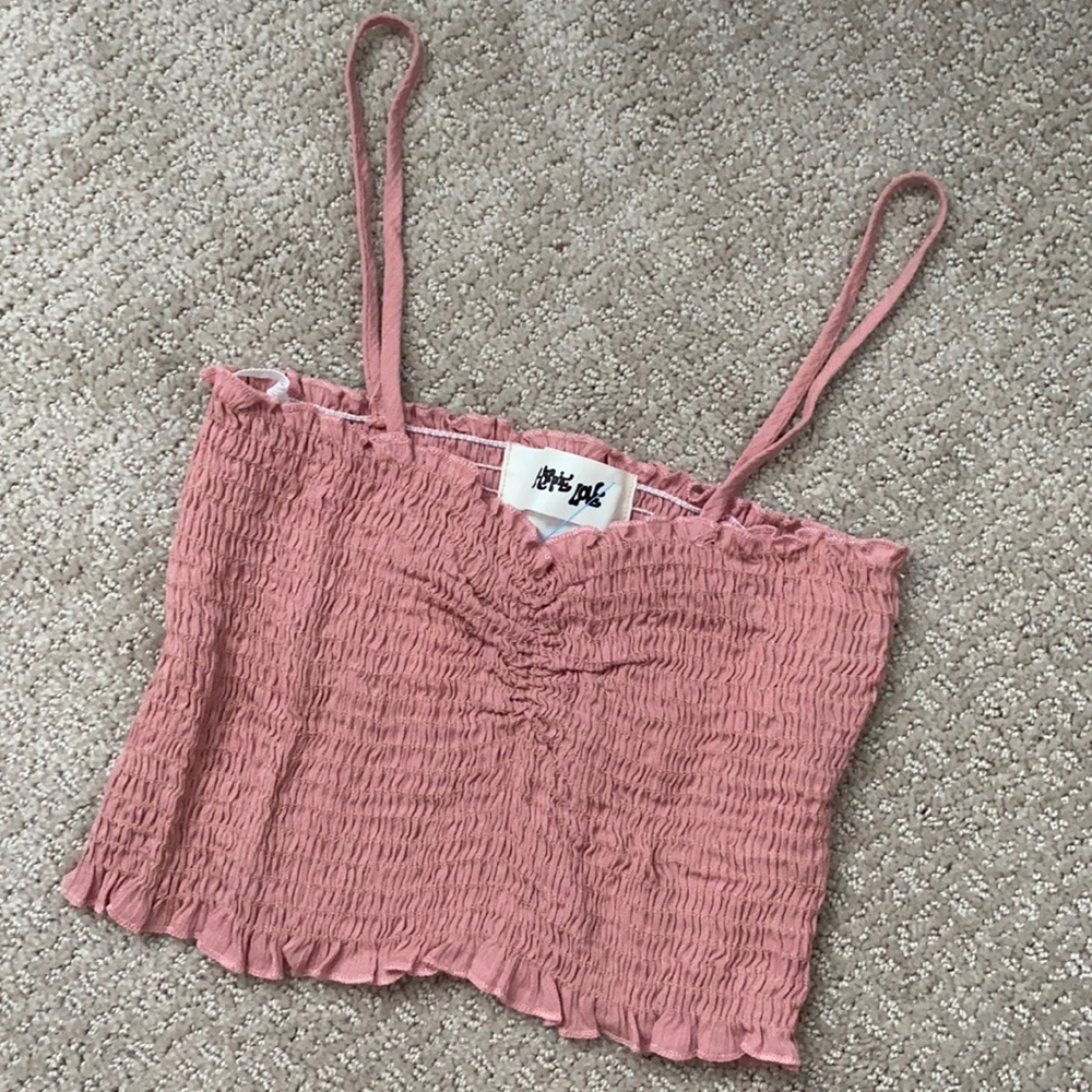 NWT Pink Tube Top/ Smock Tank Top